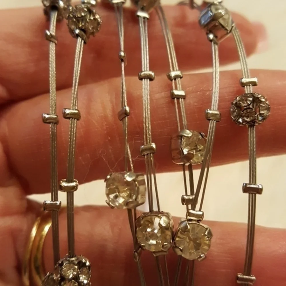 SET OF 7 CZ  ROUNDS AND BALLS CUSTOM  BRACELETS NWT FRIENDSHIP‎ BRIDESMAID GIFTS
